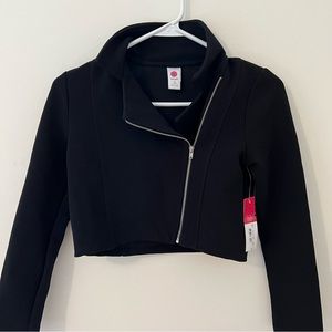 Total girl black jacket long sleeve